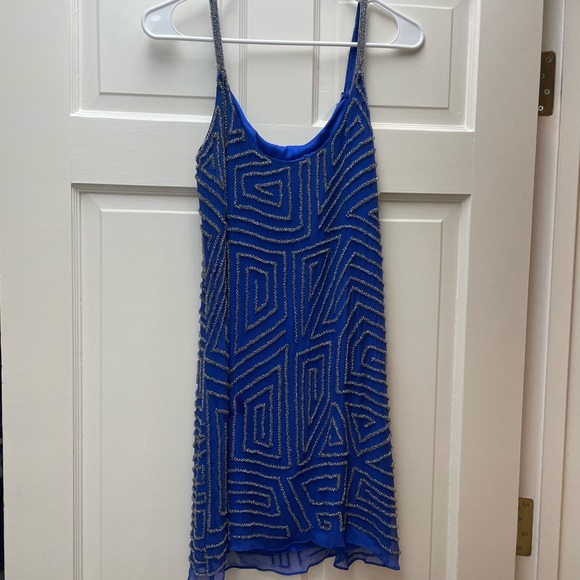 parker blue beaded dress Parker | Dresses | Parker Navy Blue Beaded Dress